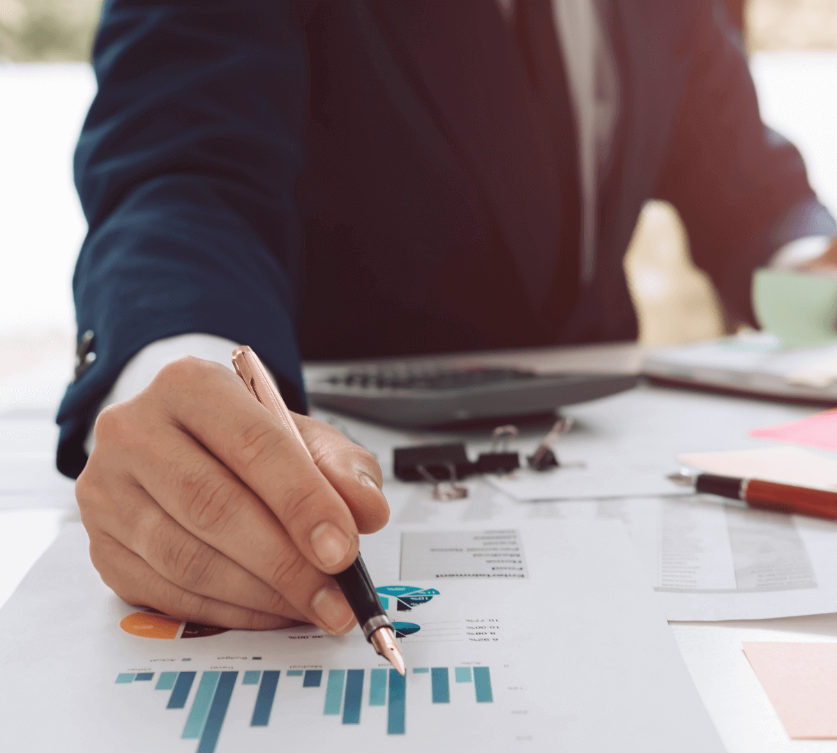 Pin pointing on hard-copy report.